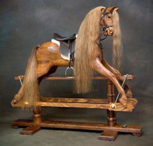 Rocking Horse - The Mayfield in Rosewood by Ringinglow Rocking Horse Company from Ringinglow Toys Sheffield