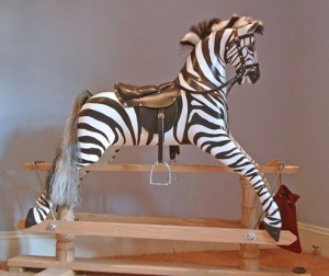 Rocking Zebra - by Ringinglow Rocking Horse Company from Ringinglow Toys Sheffield