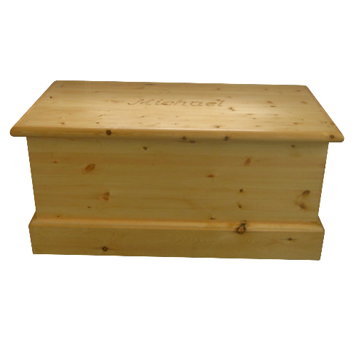 wooden personalised toy box